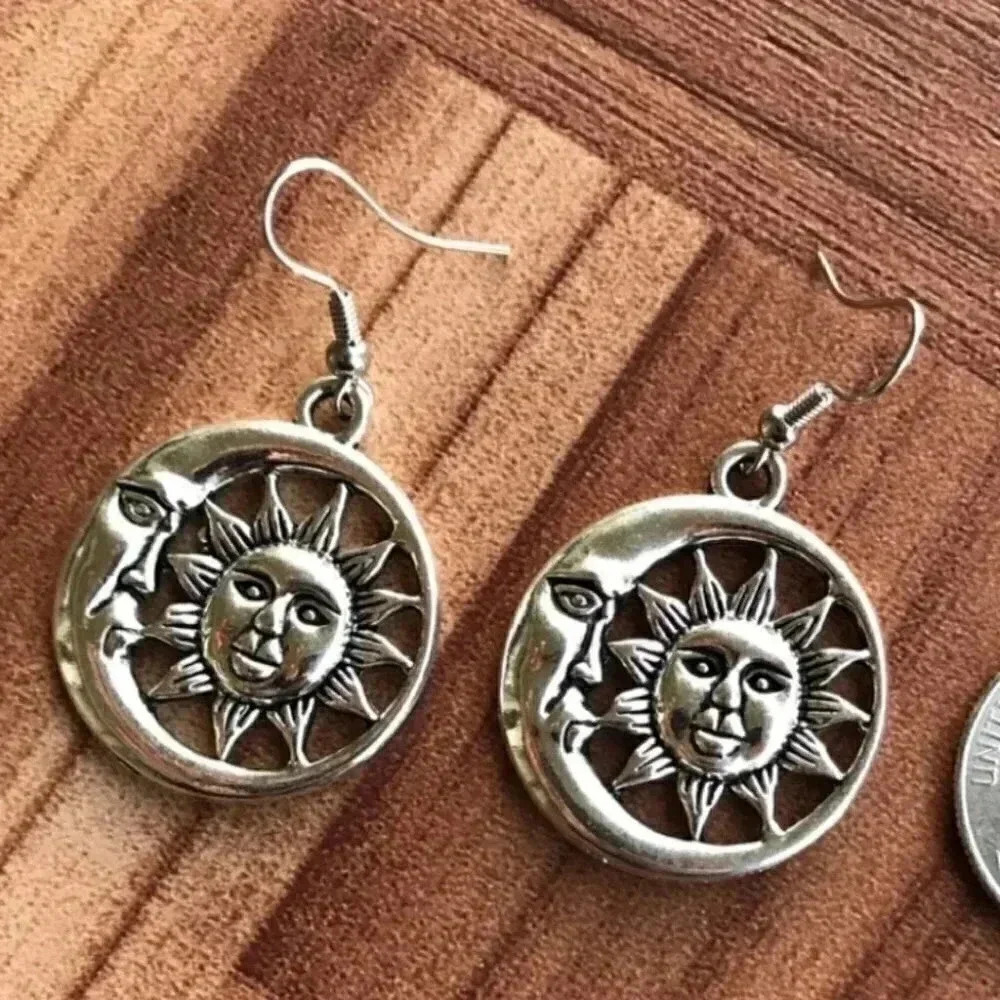 Sun Moon hot Earring